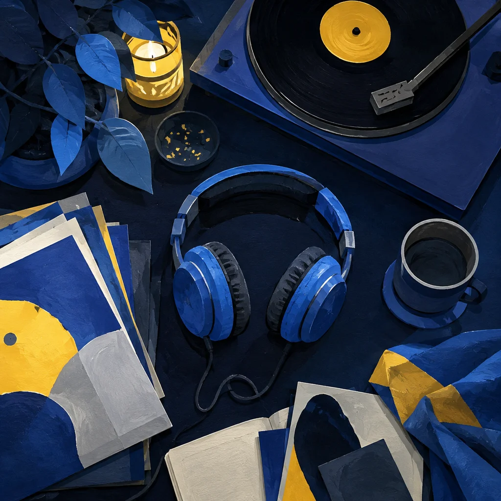 A quiet music listening corner
