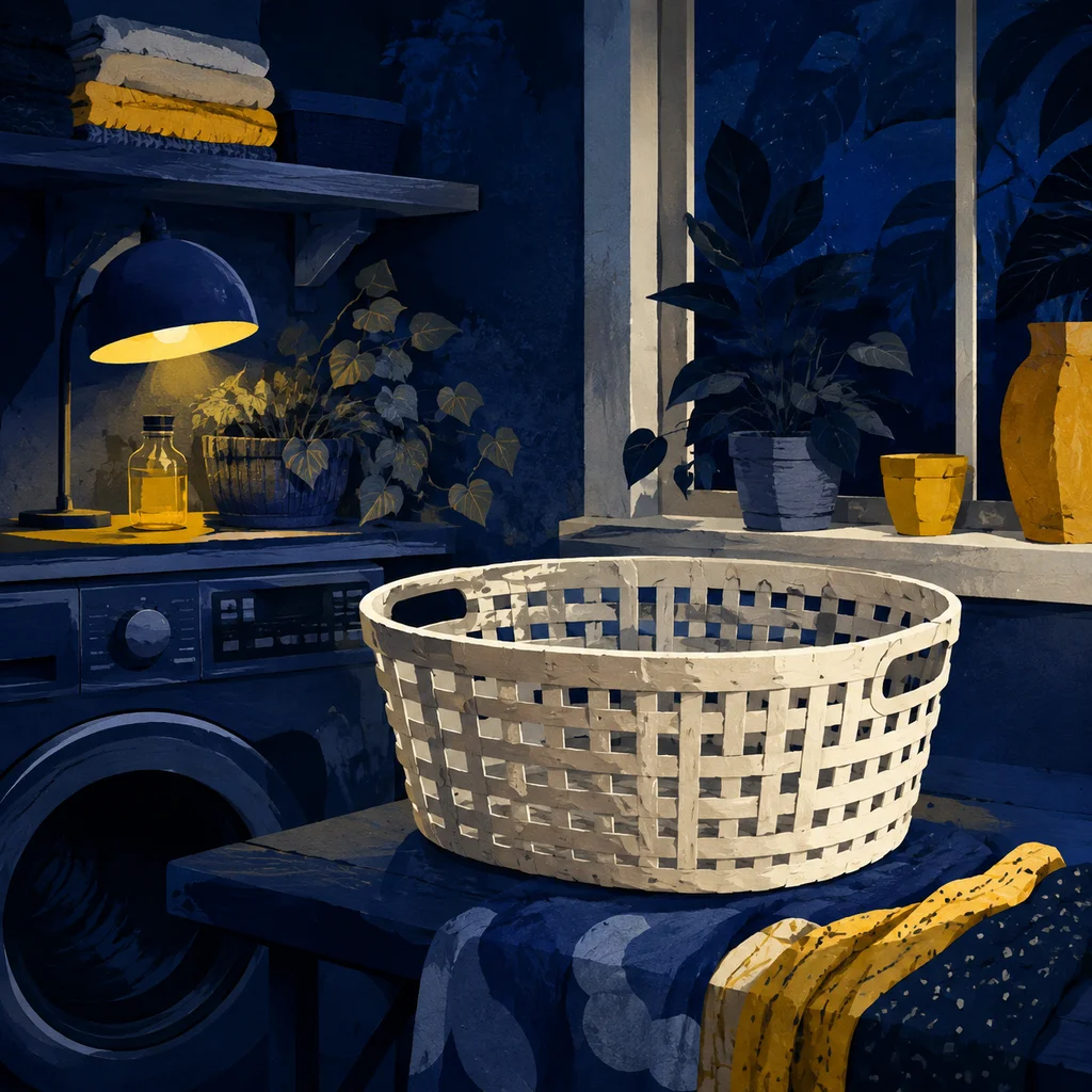 A composition of everyday objects and open space